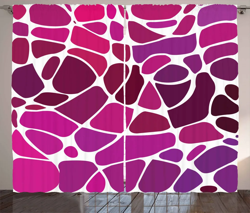 Tenda Abakuhaus Rustica Viola Mosaico 280x245 | Tessuto Satin Premium