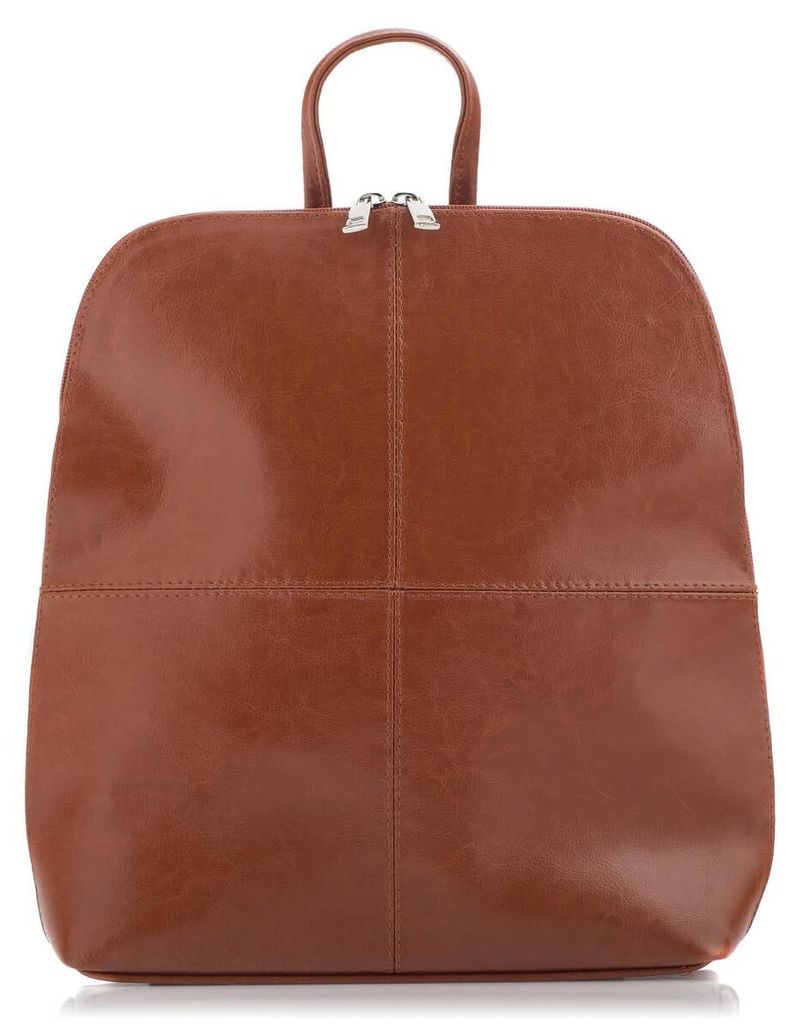 Camel Damen Lederrucksack Telimene, Cityrucksack, elegant, Freizeitrucksack, Alltagsrucksack – Belveder PK23