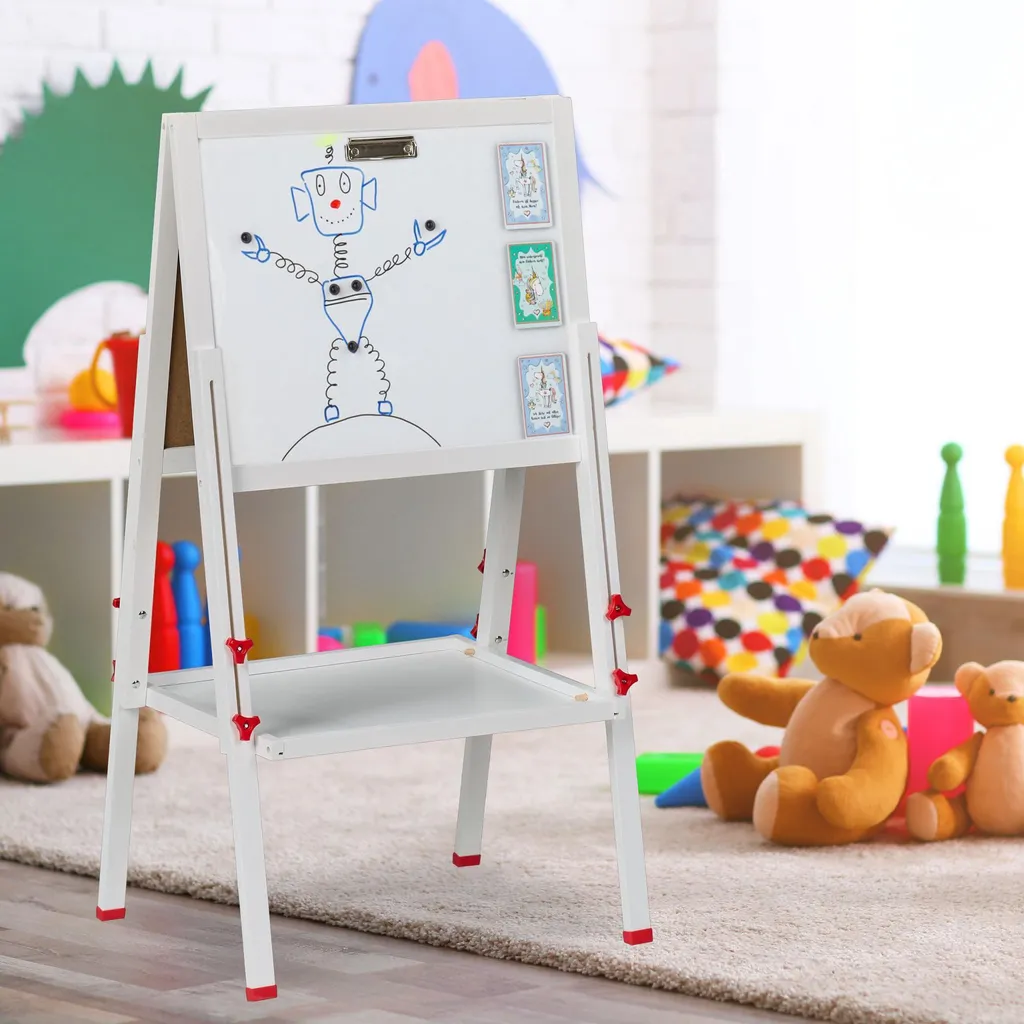 Tableau blanc magnétique enfant surface effaçable à sec grand format - 2