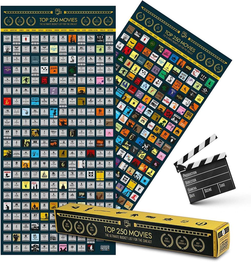 XXL Scratch-off filmplakposter Top 250 films - Bucket List Productafbeelding 