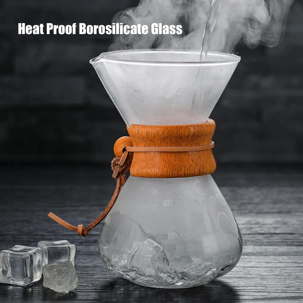 Cafetière filtre manuelle 14oz idéale pour le café matinal de qualité