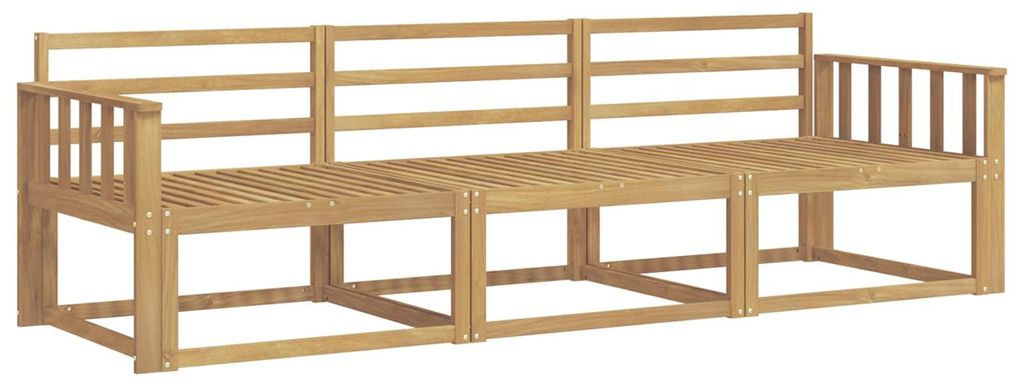 vidaXL Outdoor-Sofagarnitur 3 pcs Weiß 249,5 x 83 x 73 cm