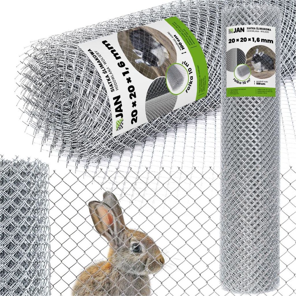 Pletivo s uzly – 20 x 20 x 1,6 mm – pozinkovaný materiál – Obrázek produktu 