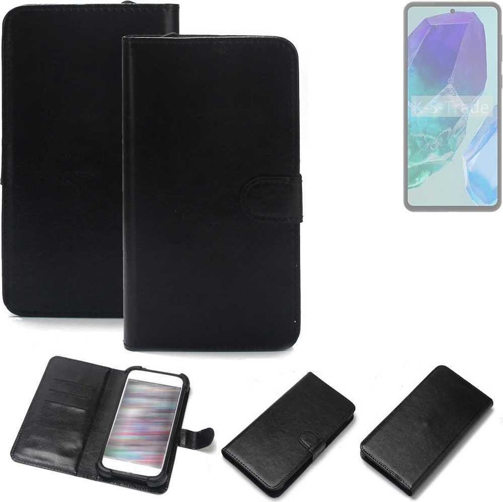 K-S-Trade Handyhülle Schutzhülle kompatibel mit Samsung Galaxy M55s 5G Handy Schutz Hülle Handyhülle Bumper schwarz 1x