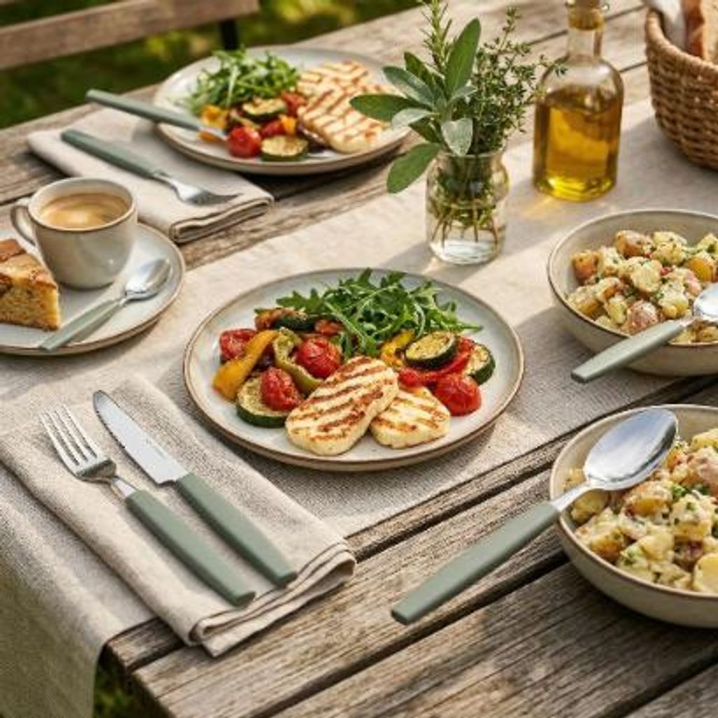 Florina Allegra 16-teiliges Besteckset in Salbei Produktbild 
