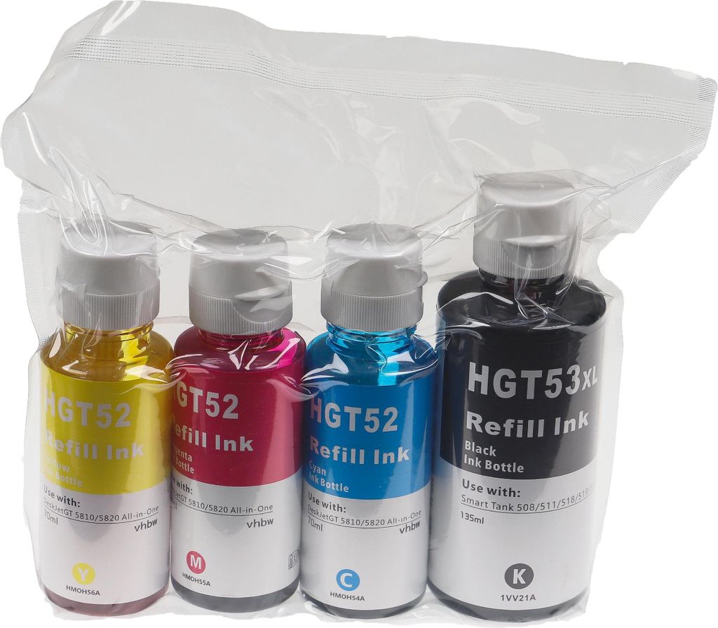 vhbw 4x Nachfülltinte kompatibel mit HP Smart Tank 419, Produktbild 