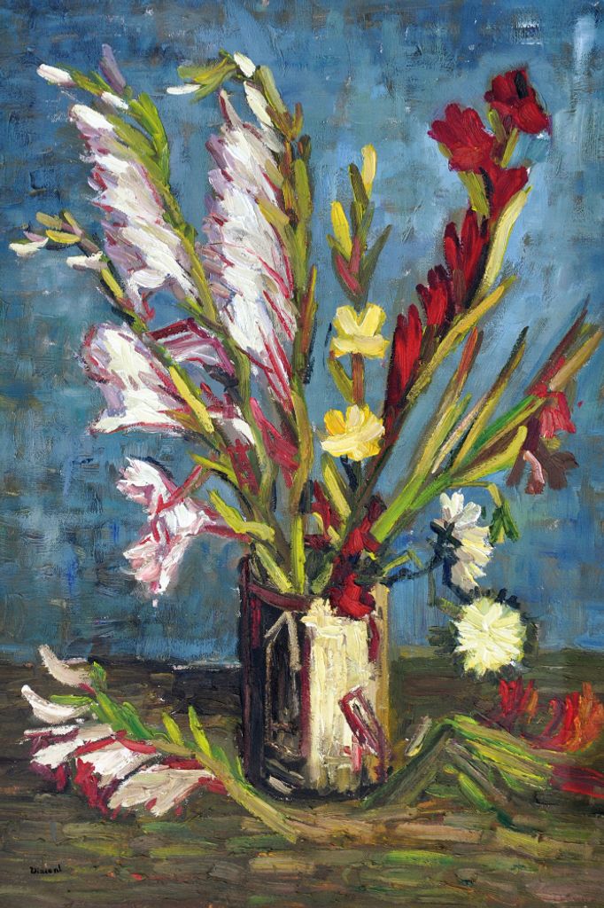 Vincent Van Gogh Kunstdruck Bild - Vase Mit Gladiolen, 1886 (180 x 120 cm)