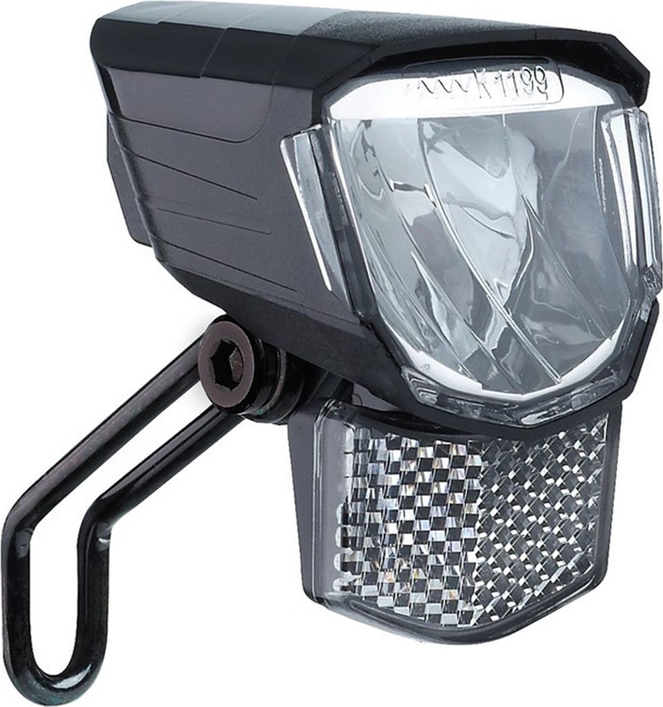Büchel 51252531 E-Bike-Scheinwerfer 'Tour 45', LED, mit Halter, ca.45 Lux, 6V, schwarz