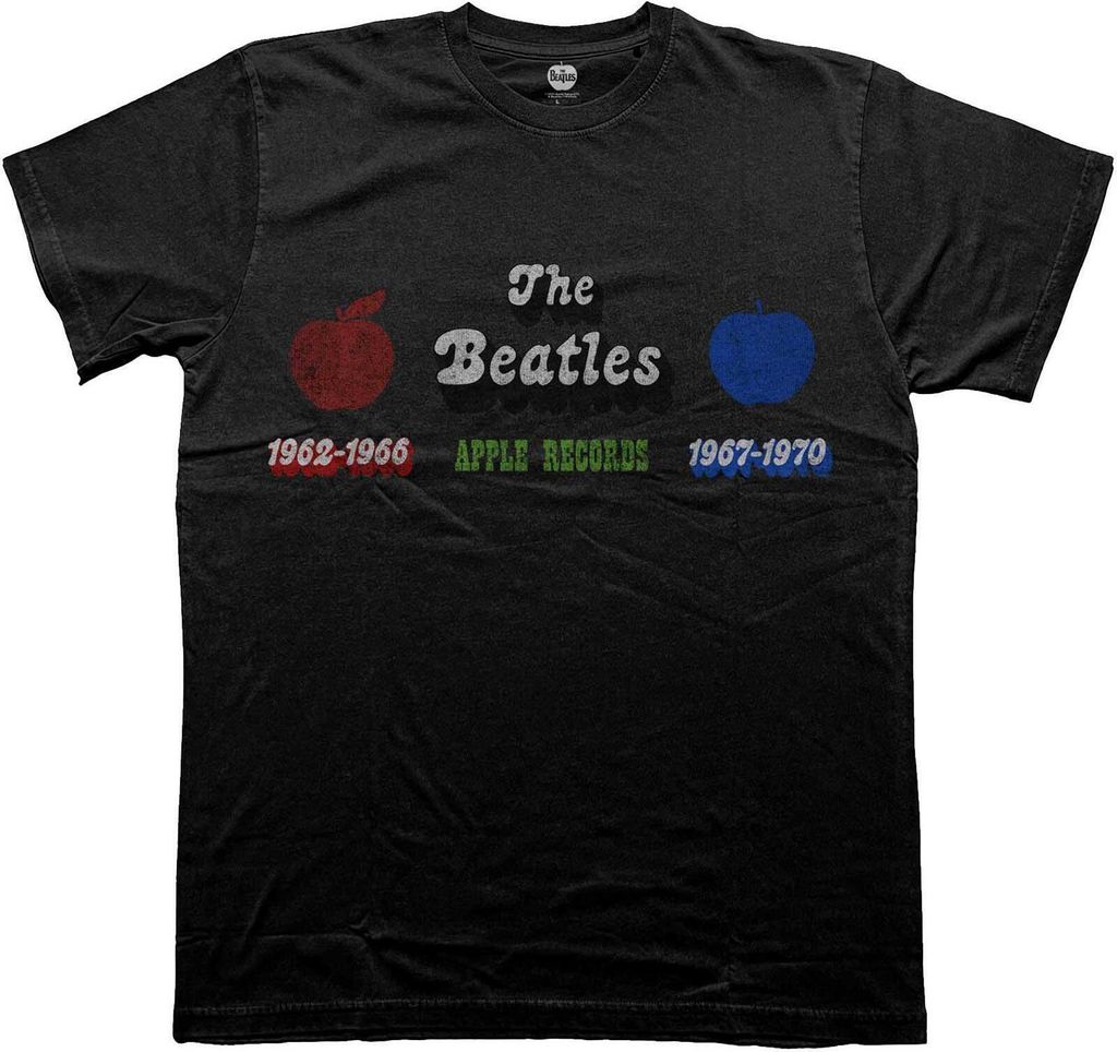 The Beatles - "Apple Years" T-Shirt für Herren/Damen Uni RO9427 (S) (Schwarz)