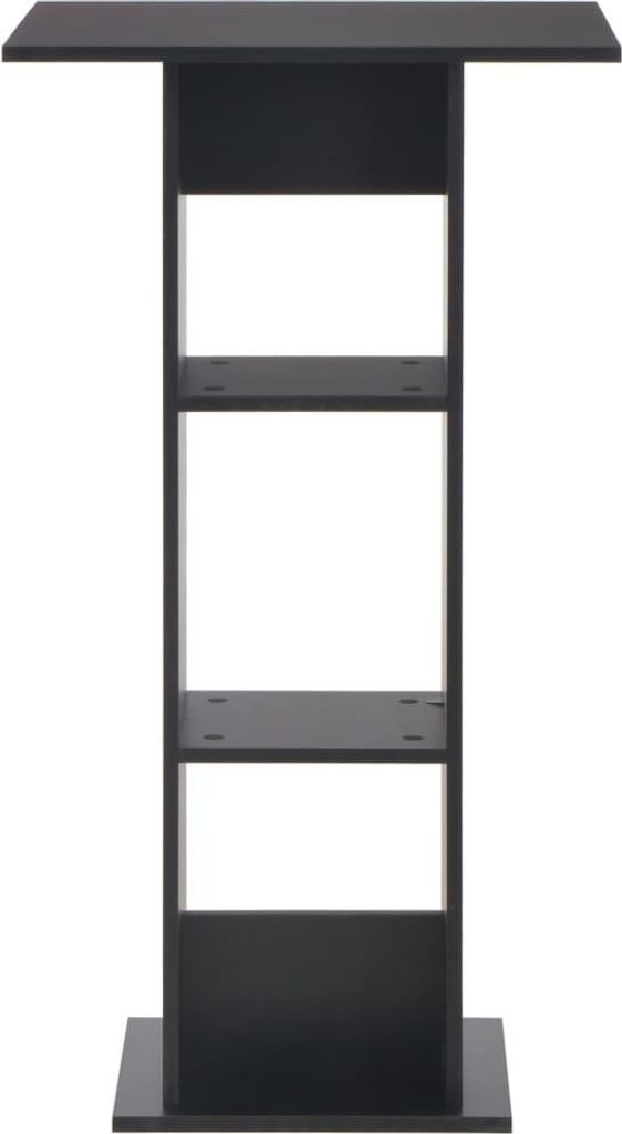 vidaXL Barový stôl čierny 60x60x110 cm Obrázok produktu 