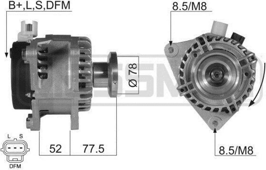 Alternateur Ford Focus II et C-Max - Solution de Charge OE 1430779
