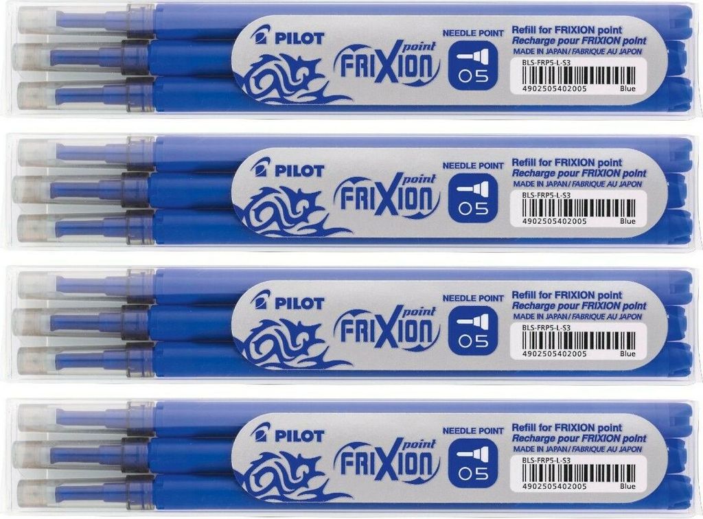 Pilot FriXion Point Ersatzminen 0.5 blau - 12er-Set