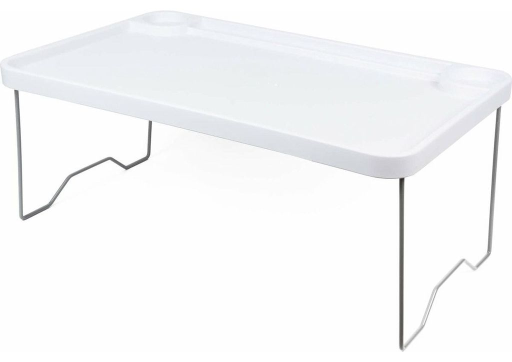 Benson Laptop-Tisch - klappbar - Bett - Tablett - weis - 57 Produktbild 