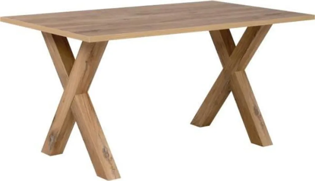 Table à manger MANZANO rectangulaire en chêne Flagstaff - 8 personnes
