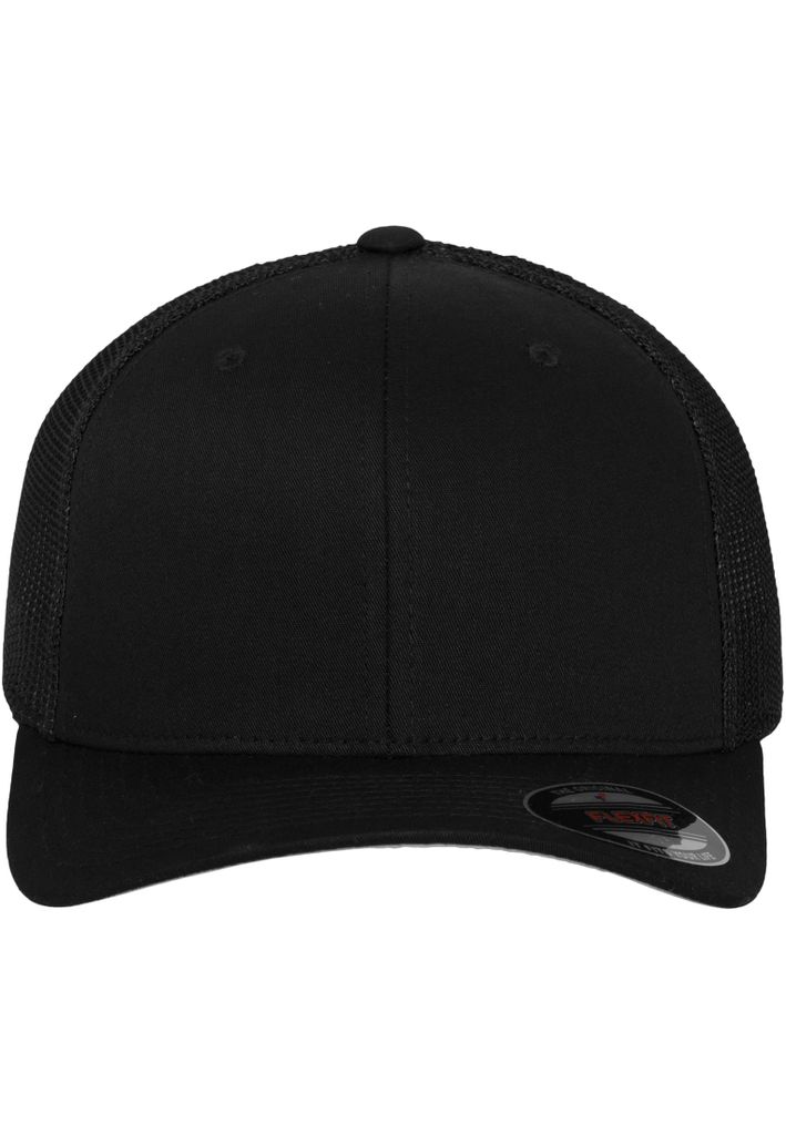 Flexfit Mesh Trucker Trucker Cap mit BW schwarz Uni