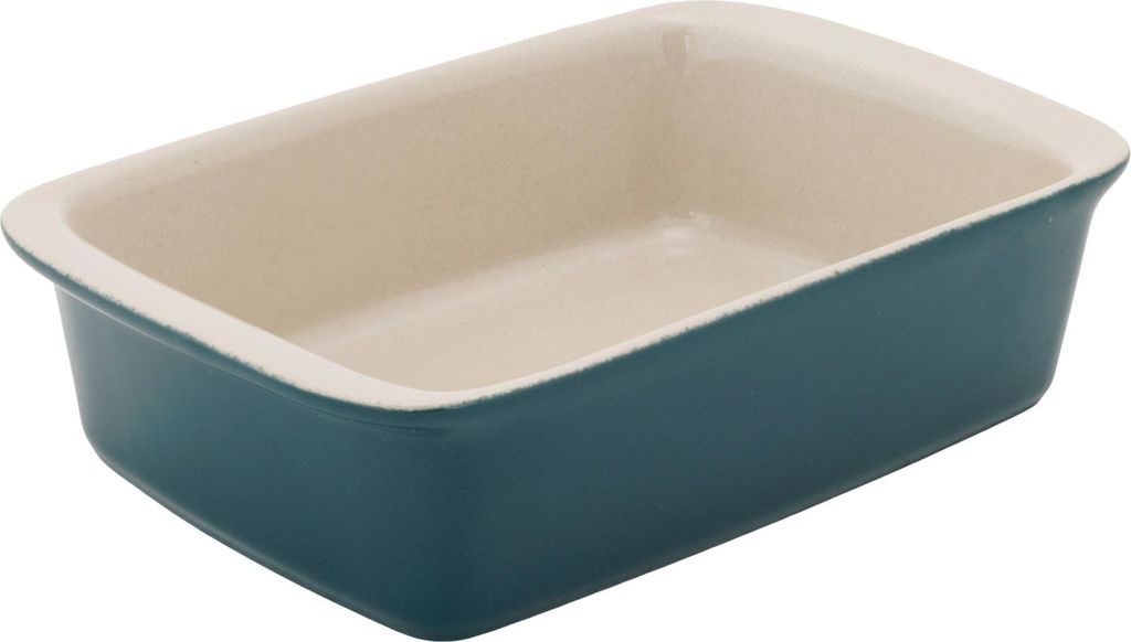 Cosy & Trendy Kleine Auflaufform / Servierschale aus Steingut Fontestic Green Heron - 16 x 10 x 3,5 cm / 350 ml