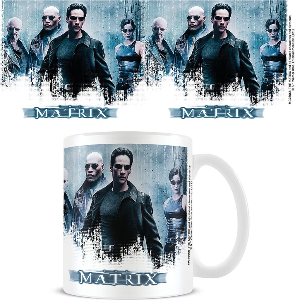 Matrix, The - Lizenz Tassen - Simulated Reality + Zusätzlich: 1 Lizenz Keramik Tasse - Größe Ø8,5 H9,5 cm