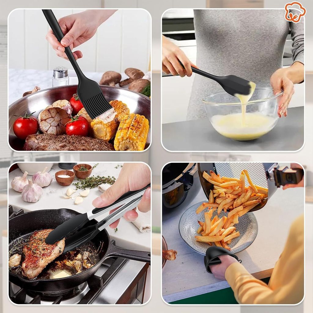 Silikon-Bento-Trennwände Quadratisch – Für Lunchbox, Mikrowellenfest, Einfrierbar, Bunte Set