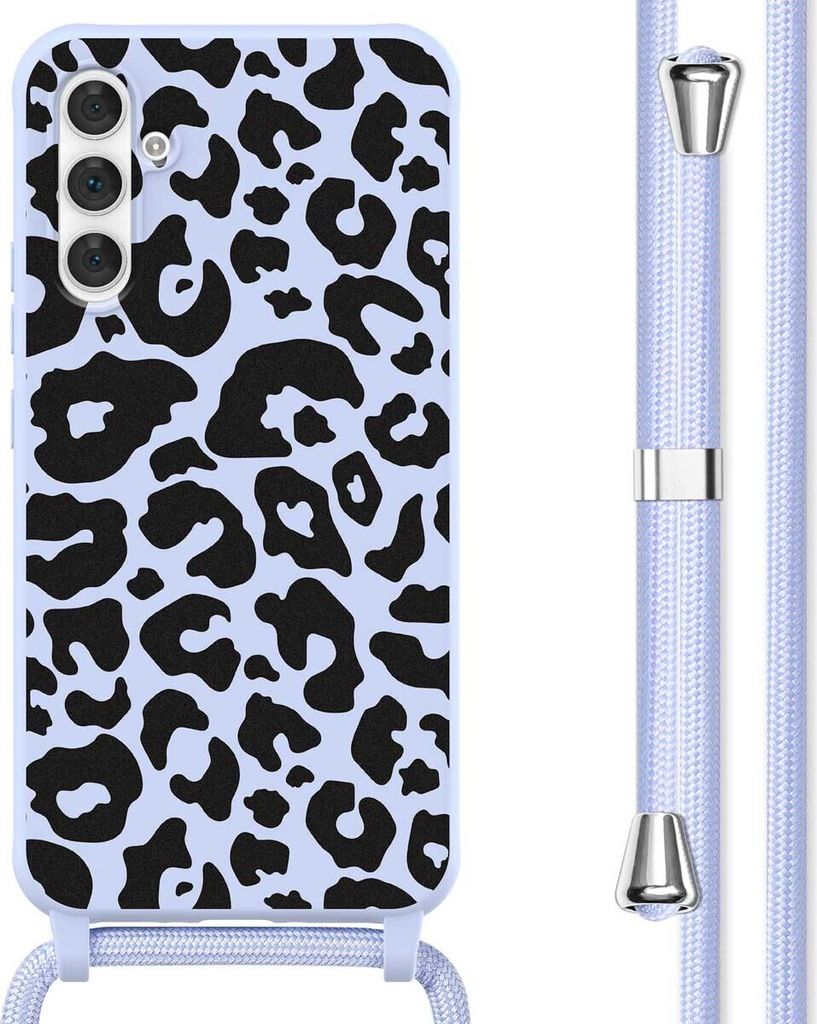 imoshion SilikonHülle design mit Band Samsung Galaxy A54 (5G) - Animal Lila