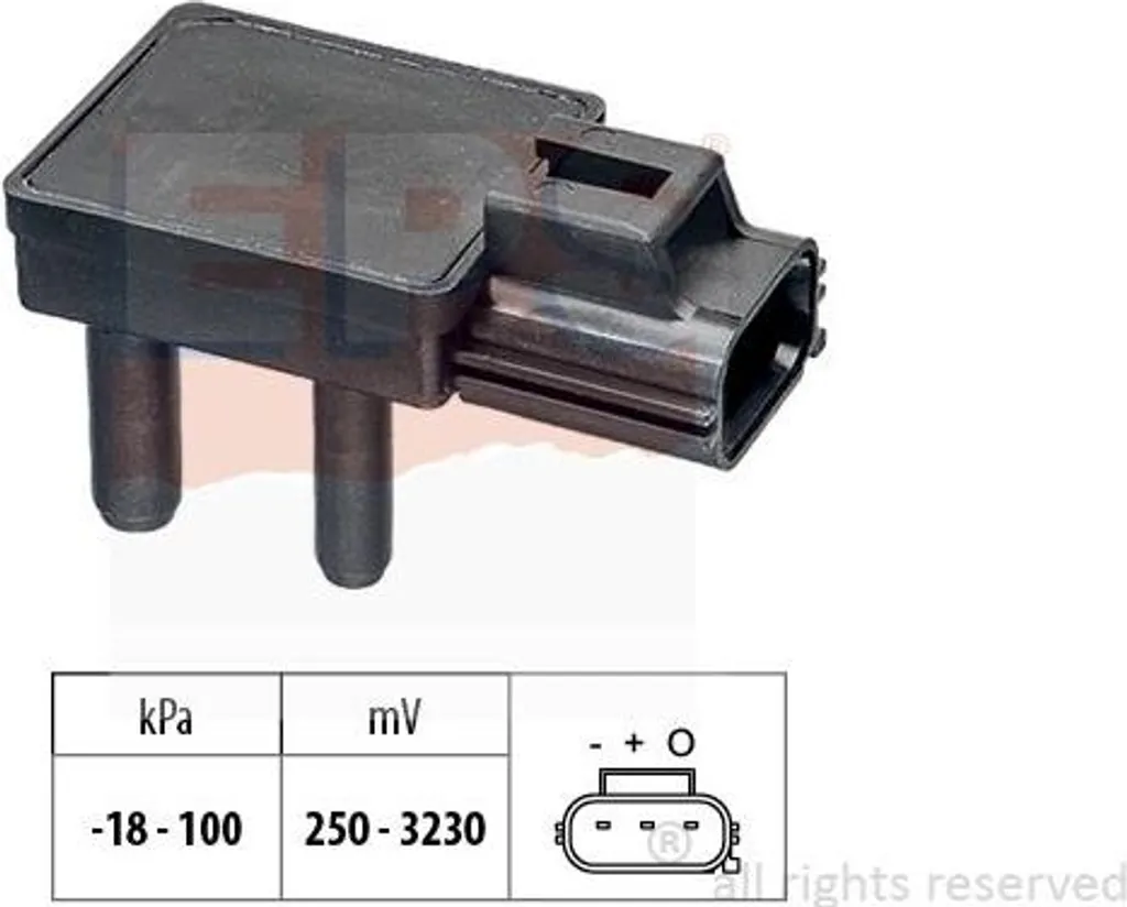 Capteur FAP Gaz d'Échappement 6G9N5L200AA compatible Range Rover Sport