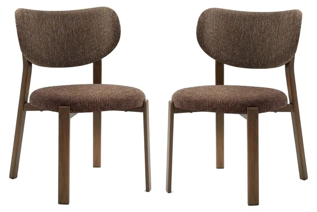 CALICOSY - Lot de 2 Chaises en tissu et piedsReproduction Image du produit 