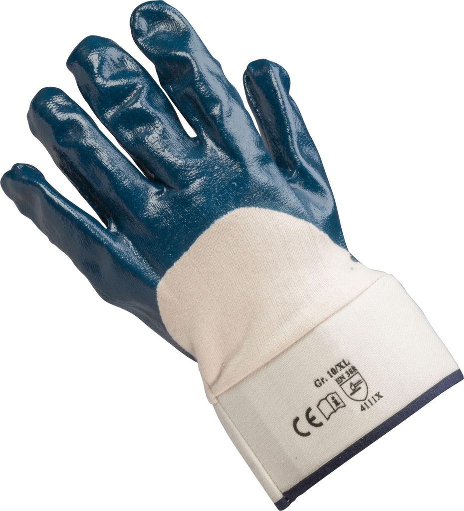 Sicherheitshandschuh Comfort Jersey Nitril, Gr. 10, 12 Paar
