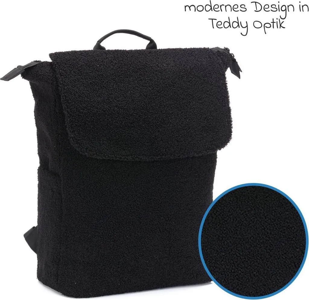 Sac à dos à langer Teddy Fillikid avec tapis de change et poches XXL