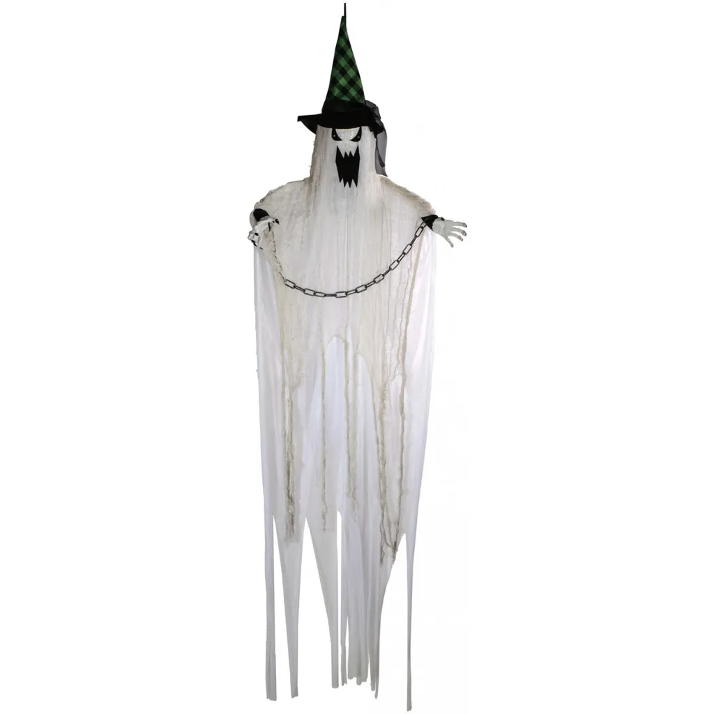 Fantasma Halloween Animato 183cm Europalms | Decorazione Horror Professionale
