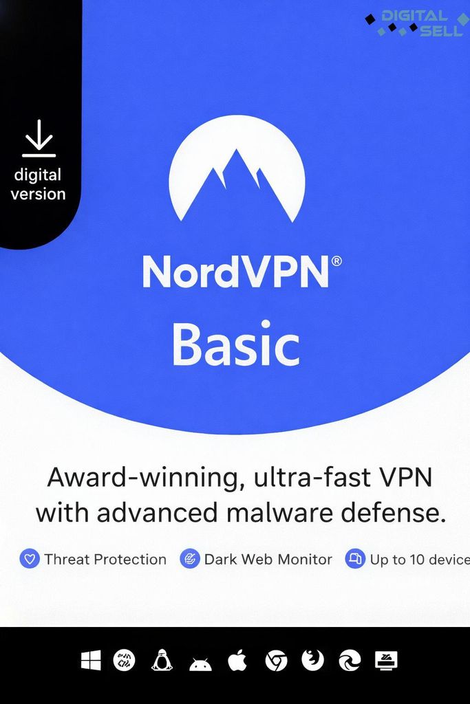 NordVPN 3 Monate | 10 Geräte | VPN Schutz PC Mac Android Produktbild 