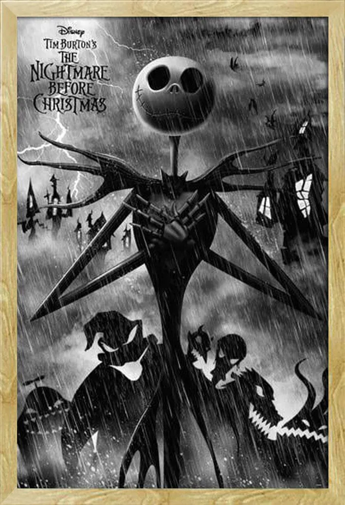 Nightmare Before Christmas Poster Storm + Cornice Shinsuke Faggio
