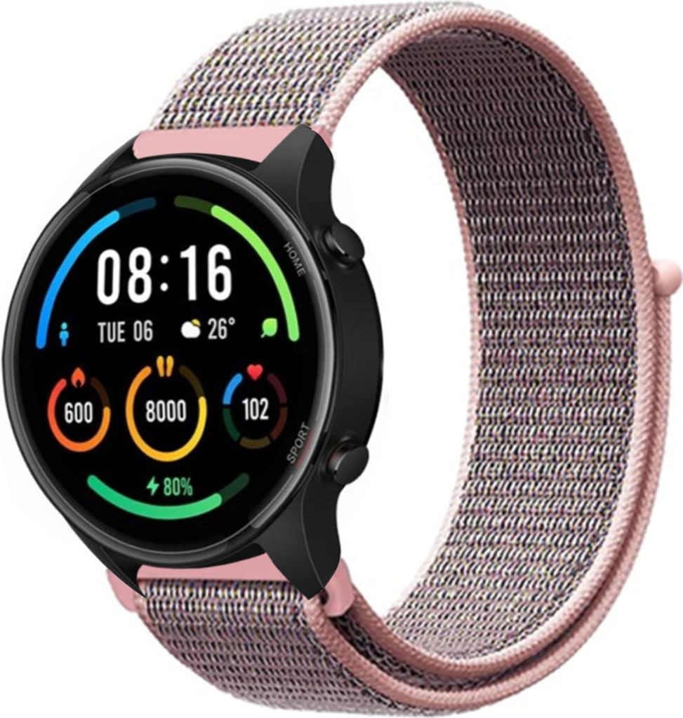 Strap-it Xiaomi Mi Watch Nylonarmband (Rosa Sand)