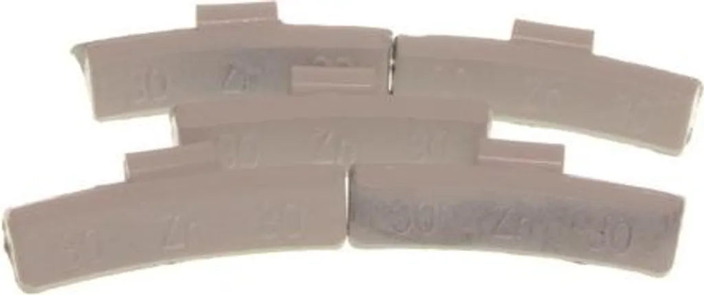 Poids d'Équilibrage Zinc 30g pour Jante Alu - Lot de 100 Pièces Pro