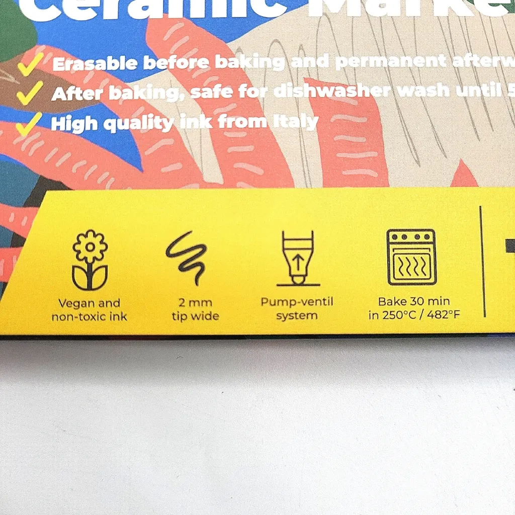 Crayons Céramique Résistants Lave-vaisselle - Finie la Peinture qui Part