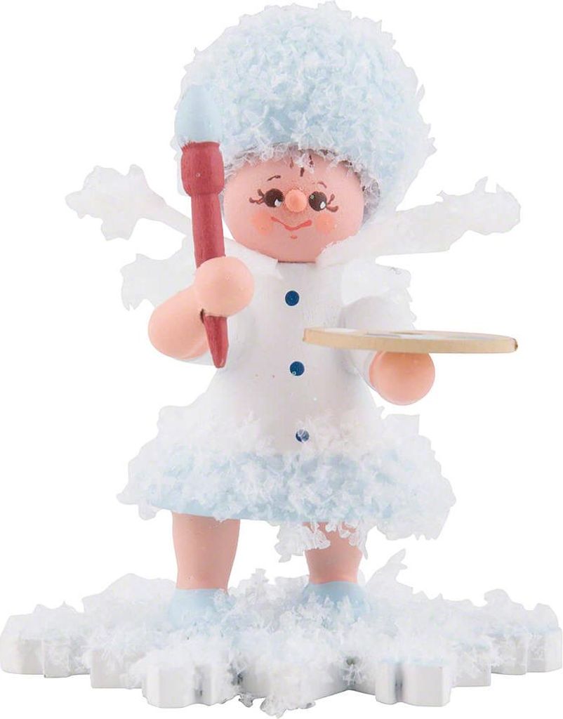 Schneeflöckchen Künstler (5cm) von Drechslerei Kuhnert