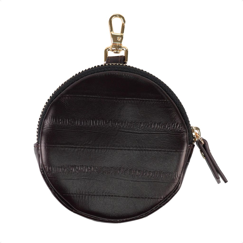 Selencia Nova Real Leather Mini Pouch - Dark Chocolate Productafbeelding 