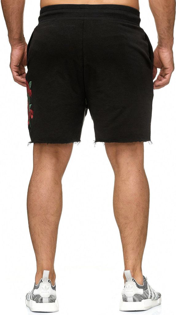 Red Bridge Herren Short Kurze Hose Sweatpant Jogginghose Stiched Flowers