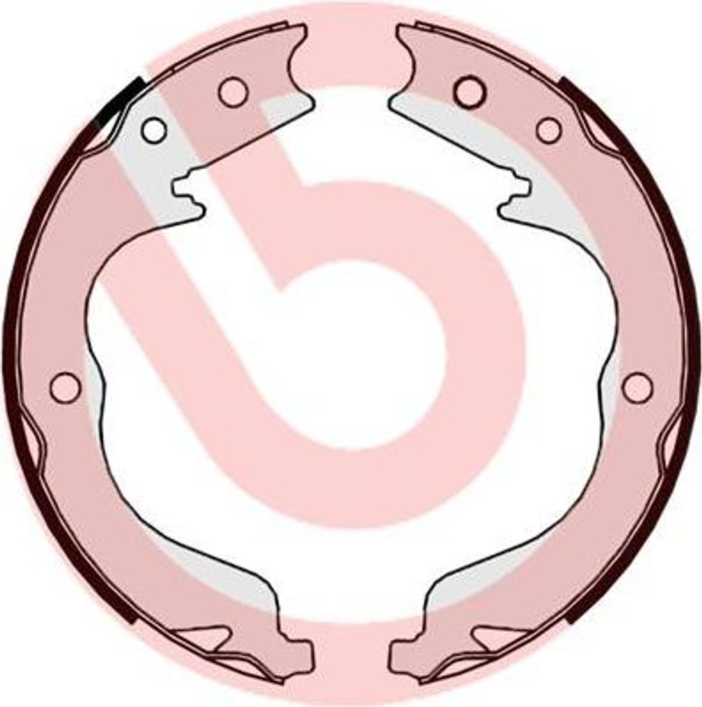BREMBO S 61 542 Bremsbackensatz, Feststellbremse OE 4800A001 kompatibel mit 4007, Outlander, Lancer, Grandis, C-Crosser