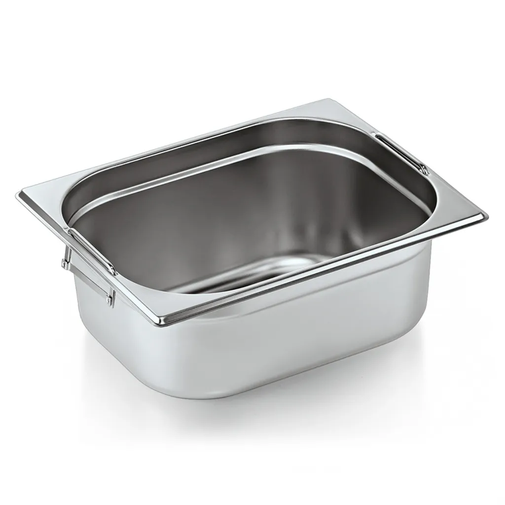 Bacinella Gastronorm 1/2 h100mm Inox AISI 304 - 6.5L Professionale
