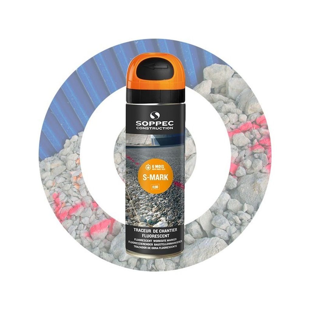 Spray do znakowania pomarańczowy Pojemność 500 ml Zdjęcie produktu 