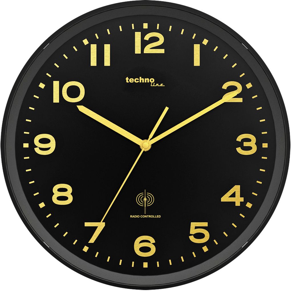 Orologio da parete radiocomandato Technoline WT 8500 oro Immagine del prodotto 