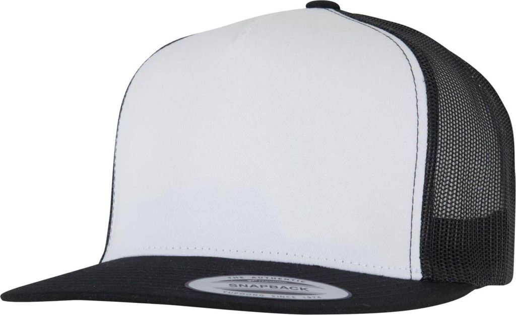 Flexfit - "Classic" Trucker Cap für Herren/Damen Uni BC6936 (Einheitsgröße) (Schwarz/Weiß)