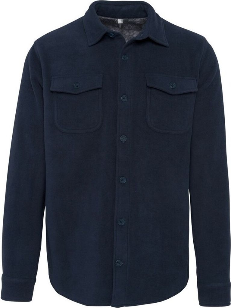 Kariban - Hemdjacke, Sherpa-Futter für Herren RW7462 (3XL) (Marineblau/Sturmgrau)