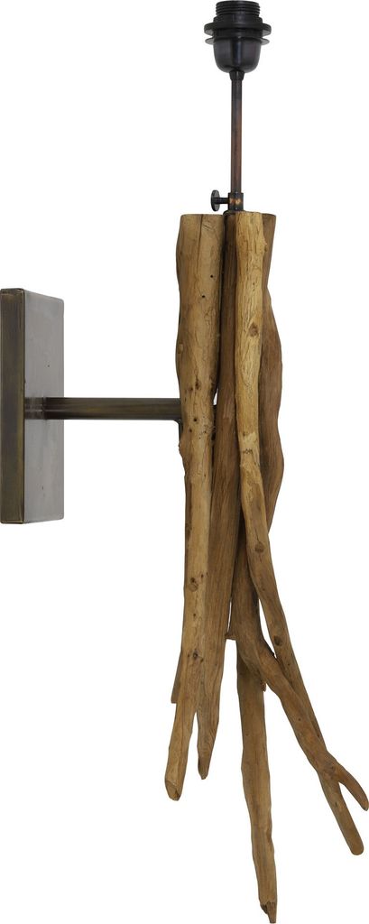 Wandleuchte 25x18x70 cm BLUMA naturel braun Produktbild 