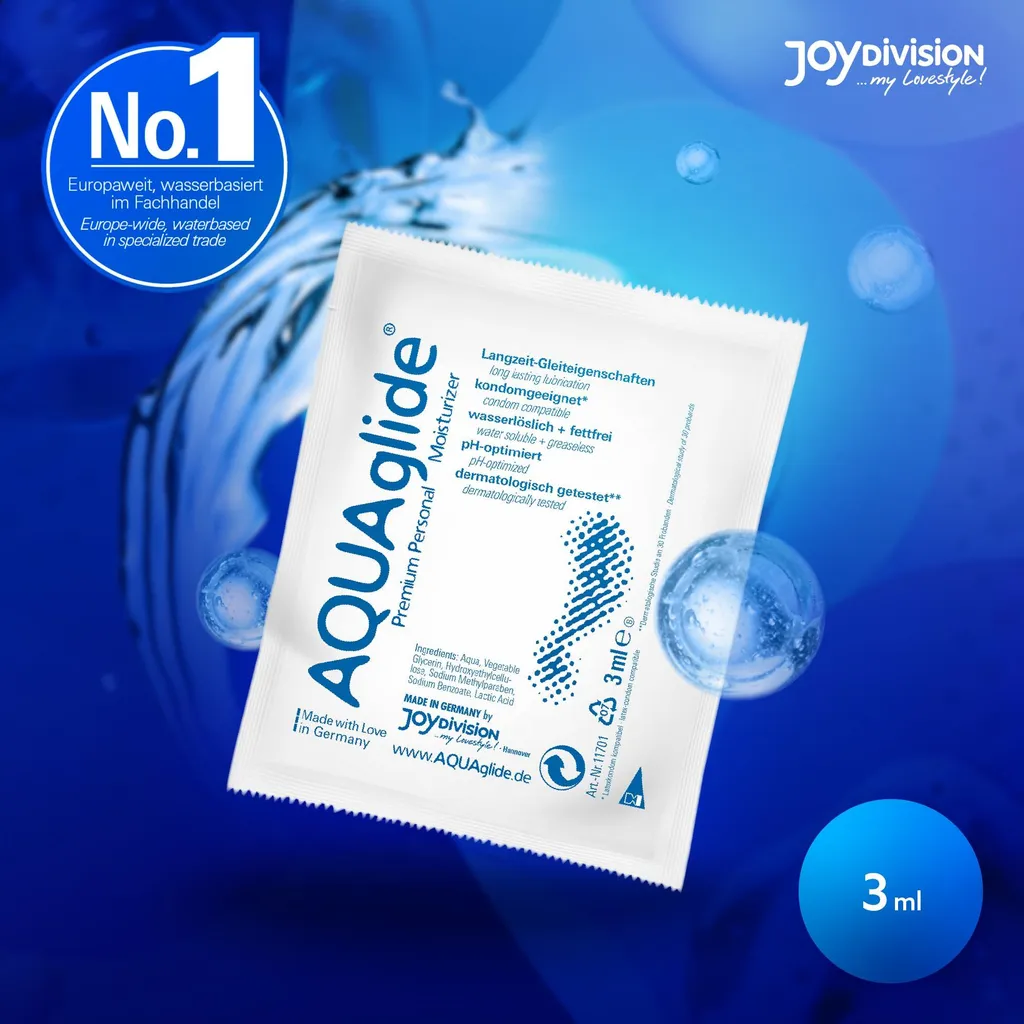 Kit 50x3ml JOYDIVISION AQUAglide Lubrificante Medico per Pelli Sensibili - 7