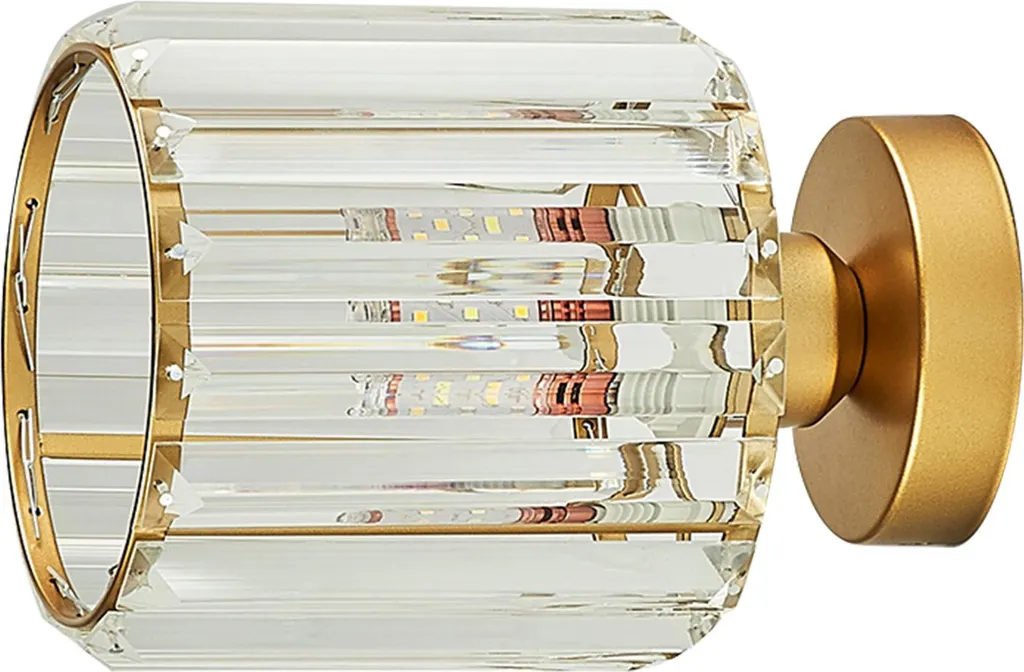 Plafonnier en cristal E27 à reflets géométriques pour balcon - 2