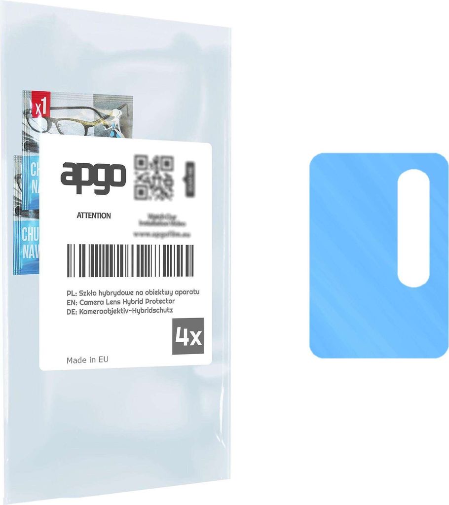 apgo 4 Stück Hybrid Kameraschutz, Kamera-Schutzglas kompatibel mit Umidigi Bison (2021), Linsenschutz, 9H Härte, Schutz für Kameraobjektiv, Anti...