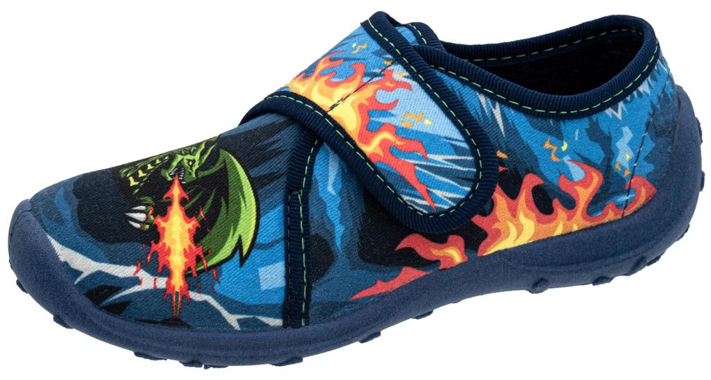 Fischer Markenschuh Kinder-Klett-Hausschuh Produktbild 
