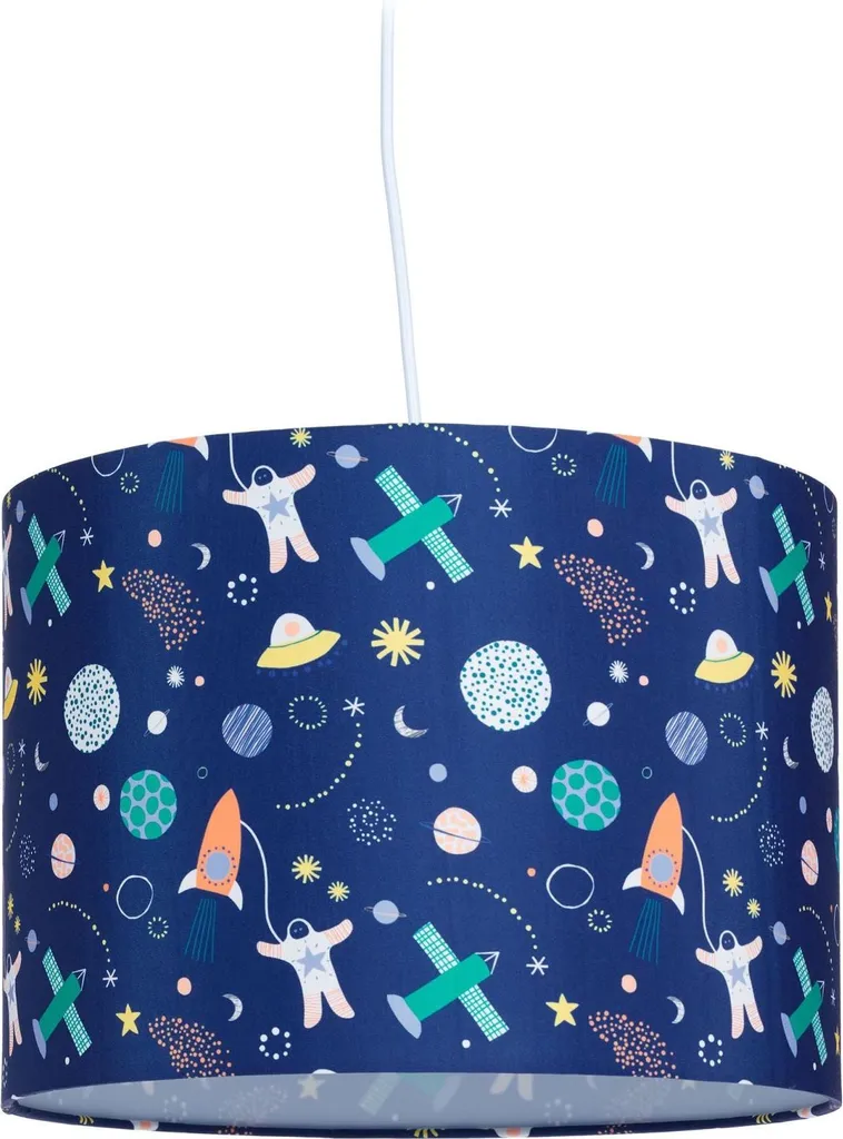 Lustre enfant thème Espace - Suspension luminaire pour chambre de garçon