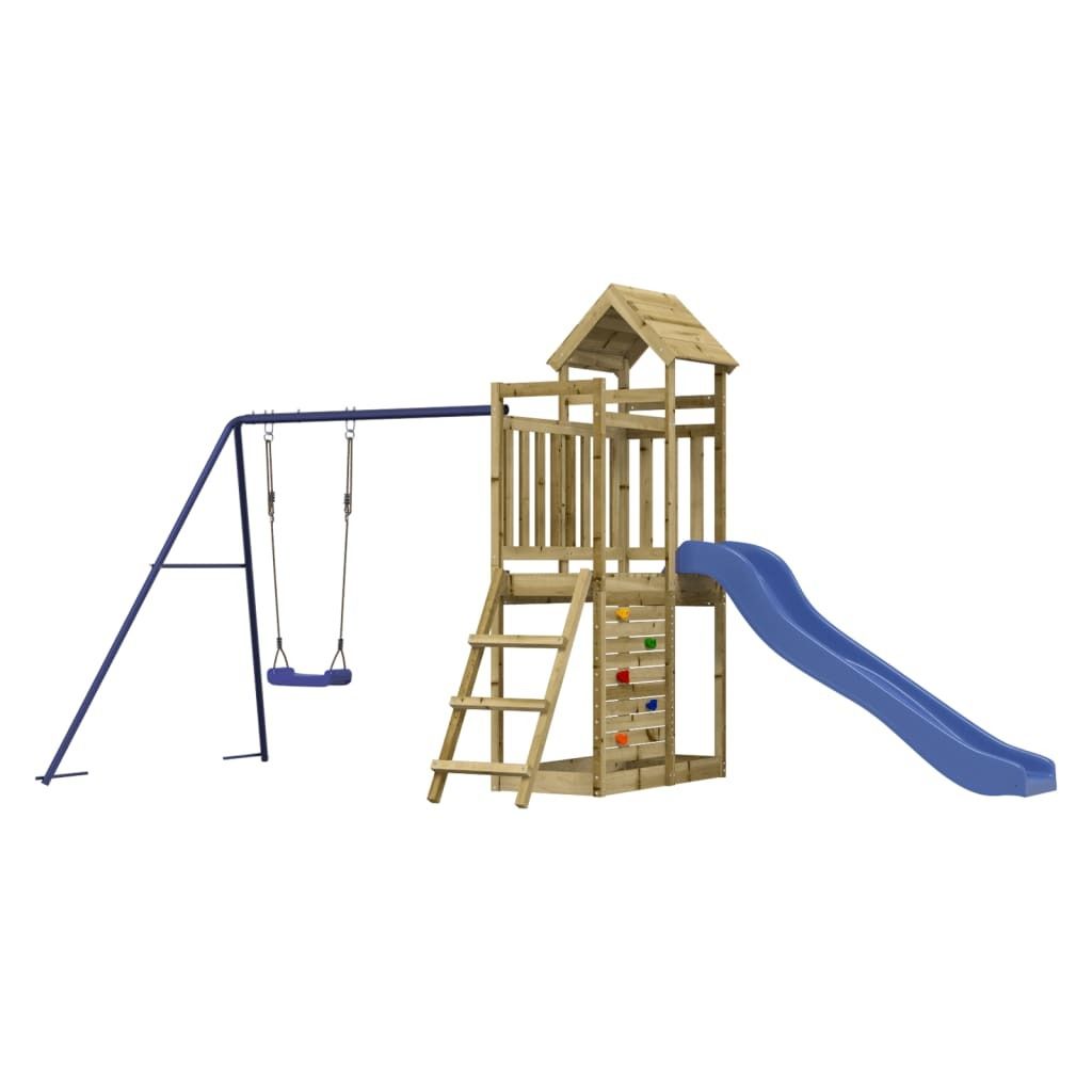 "2026 MODERNE" Spielturm Imprägniertes Kiefernholz - Schaukeln CC3321112