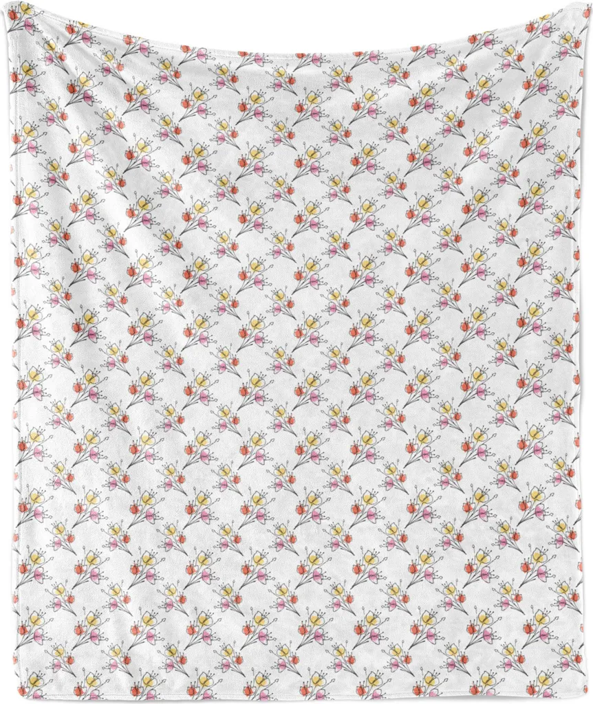 Coperta Floreale ABAKUHAUS in Pile 175x230 cm | Regalo di Qualità